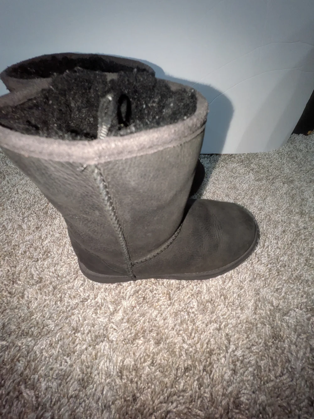 UGG Black Short Shearling Boot